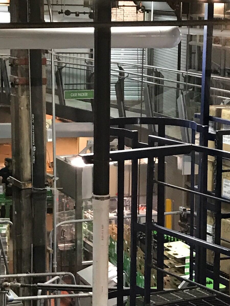 Interior glass cleaning at Steam Whistle Brewery Toronto.